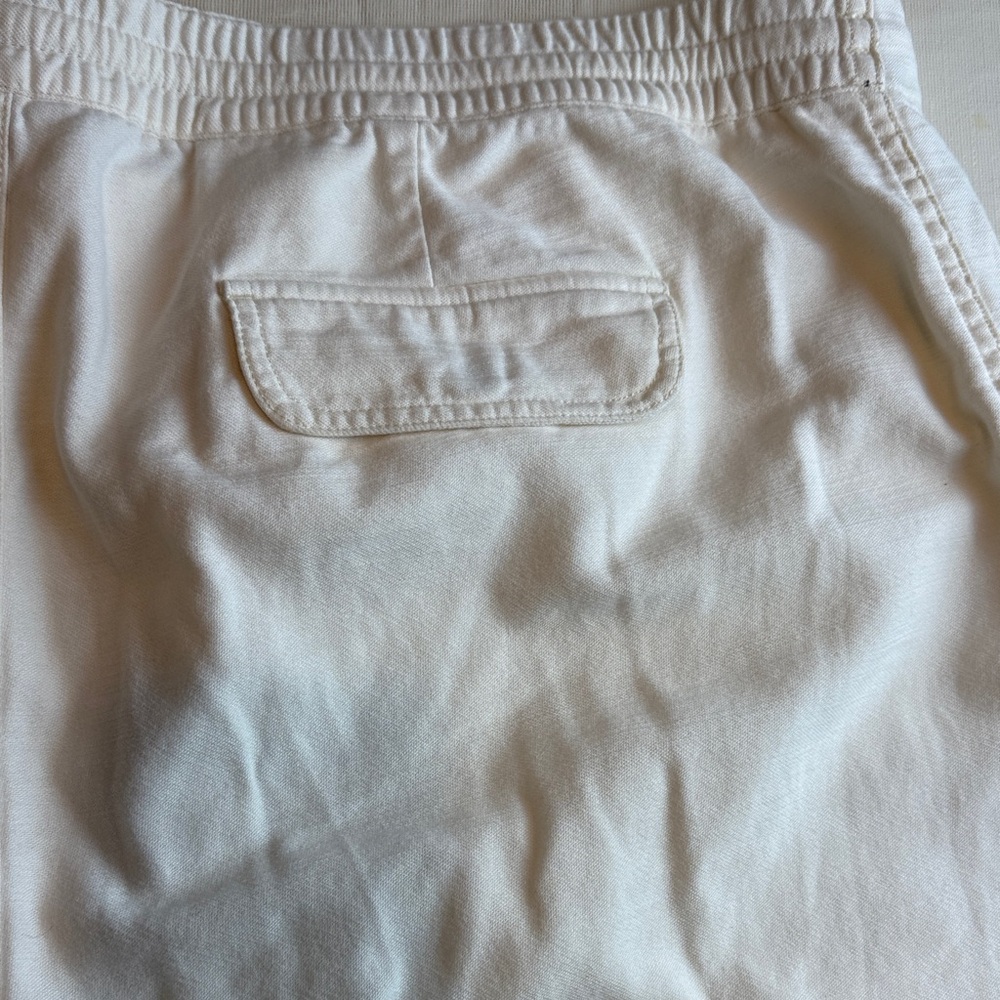 J. Crew Women's Off-White Elastic Waist Drawstring Pants Size XXL - Picture 11 of 14